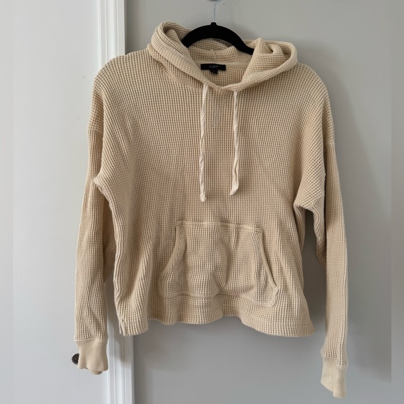 J.Crew Waffle Pullover Hoodie - Picture 2 of 5